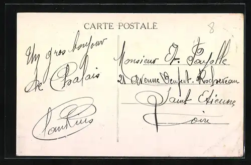 AK Chalais, Charente, Le Chateau et l`Eglise