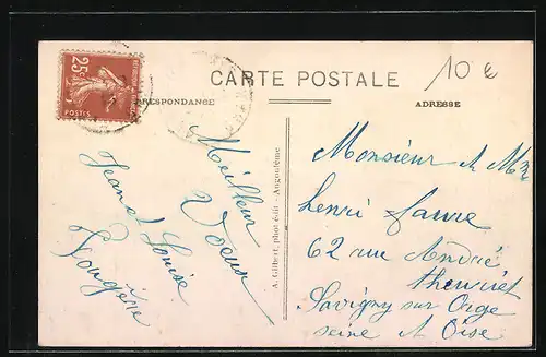 AK Tourriers, Charente, Route de Ruffec