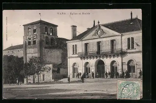 AK Vars, Eglise et Mairie