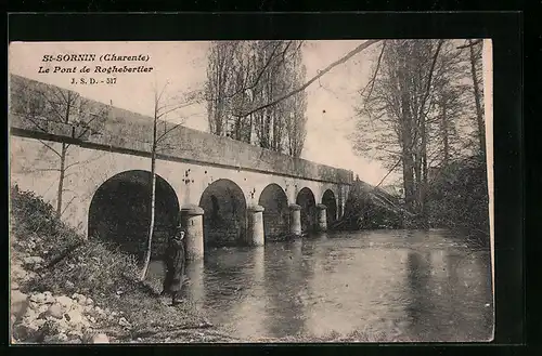 AK St-Sornin, Charente, Le Pont de Rochebertier