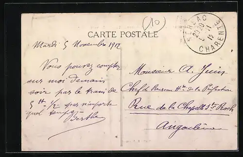 AK Sireuil, Charente, L`Eglise et la Terrasse de l`ancien Couvent