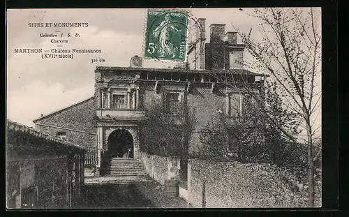 AK Marthon, Chateau Renaissance XVIIe siecle