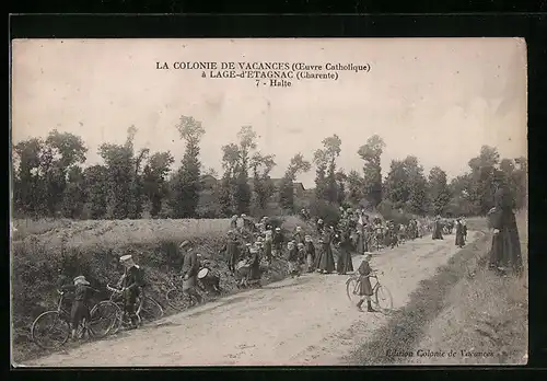 AK Lage-d`Etagnac, La Colonie de Vacances