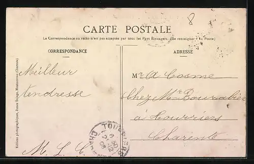 AK Montmoreau, Charente, Le Pont sur la Tude