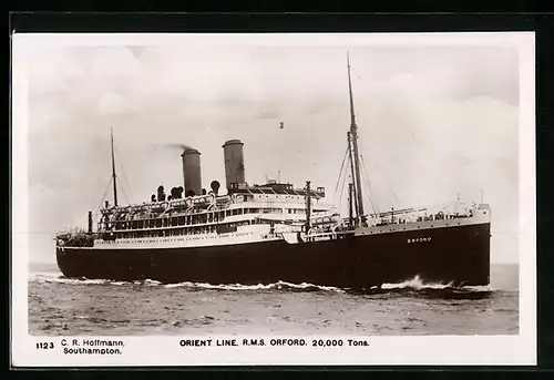 AK Southampton, das Passagierschiff R.M.S. Orford der Orient Line