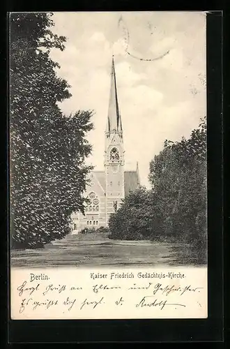 AK Berlin-Tiergarten, Kaiser Friedrich Gedächtnis-Kirche