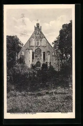AK Altenkirchen a. Rügen, vor der Kirche