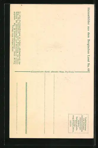 Künstler-AK Solingen, das Waffenschmied Denkmal