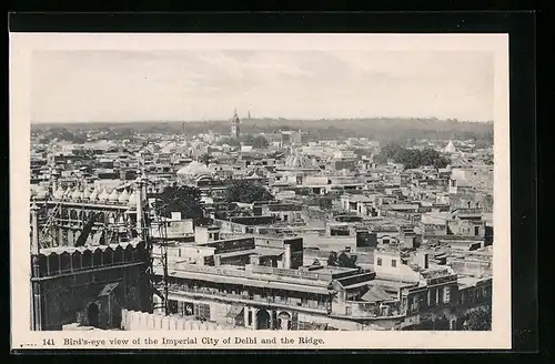 AK Delhi, Bird`s Eye View of the Imperial City and the Ridge