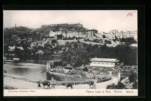 AK Amber, Jaipur, Palace Lake & Fort