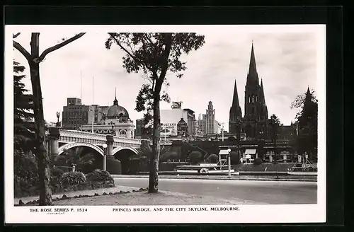 AK Melbourne, Princes Bridge and The City Skyline