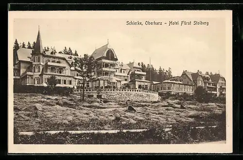 AK Schierke / Harz, Hotel Fürst Stolberg