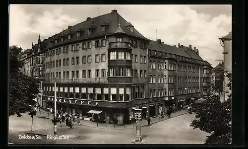 AK Zwickau / Sa., Gaststätte Ringkaffee