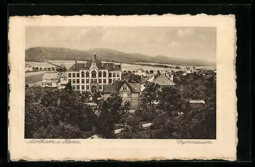 AK Northeim i. Hann., Ortspartie mit Gymnasium