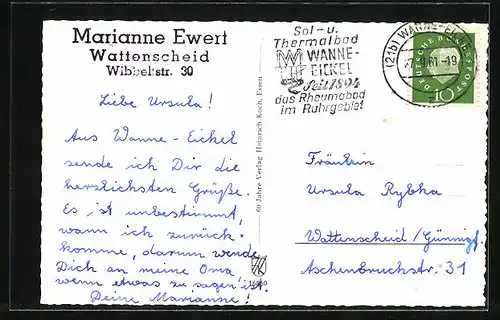 AK Wanne-Eickel, Altersheim