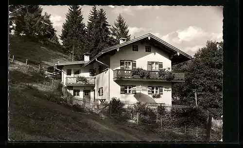 AK Ramsau b. Berchtesgaden, Hotel-Pension Haus Bergfried
