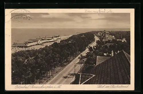 AK Brunshaupten i. M., Blick zum Badestrand