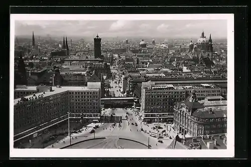 AK Berlin, Alexanderplatz mit Blick über die Stadt