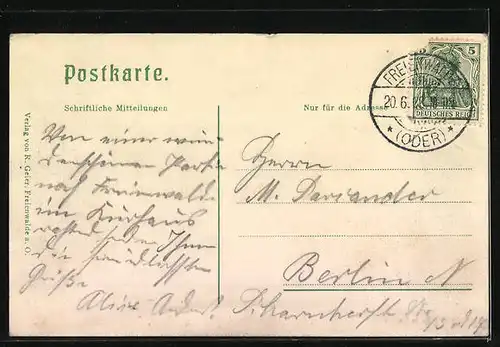 AK Bad Freienwalde a. O., Kurpark