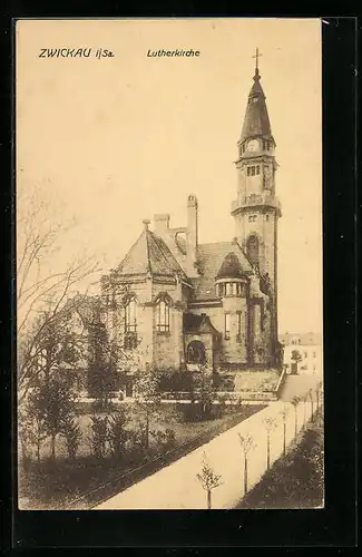 AK Zwickau / Sa., Lutherkirche