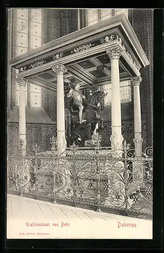 AK Bad Doberan, Grabdenkmal von Behr