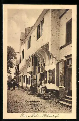 AK Zons a. Rhein, Rheinstrasse