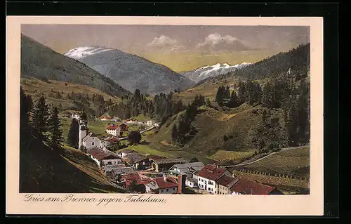 AK Gries am Brenner, Gesamtansicht gegen Tribulaun