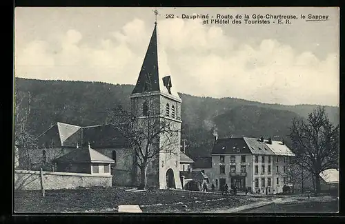 AK Le Sappey, Route de la Gda-Chartreuse et l`Hotel des Touristes