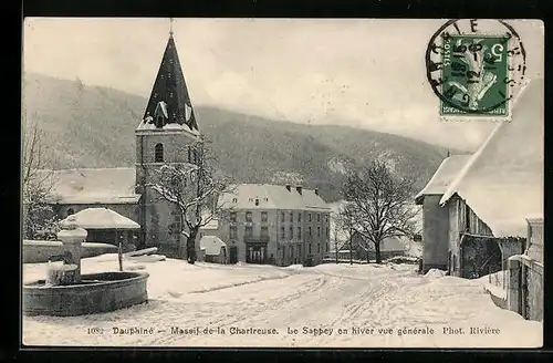 AK Le Sappey, Vue generale en hiver