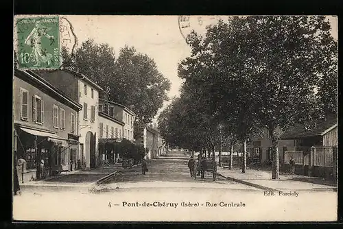 AK Pont-de-Chéruy, Rue Centrale