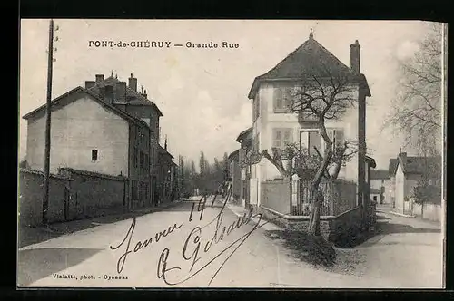 AK Pont-de-Chéruy, Grande Rue