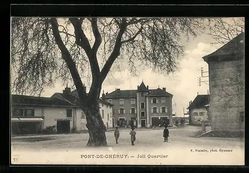 AK Pont-de-Chéruy, Joli Quartier