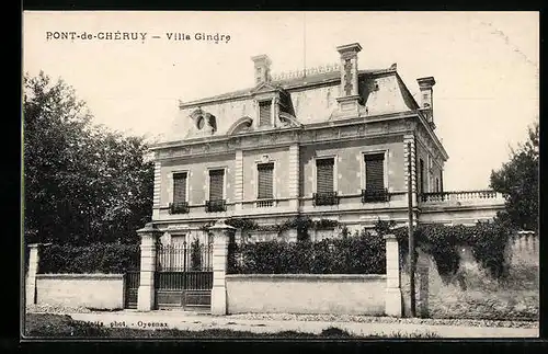 AK Pont-de-Chéruy, Villa Gindre