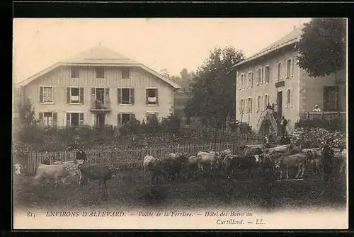 AK Allevard, Vallée de la Ferrière, Hotel des Bains du Curtillard