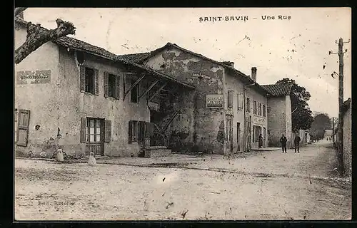 AK Saint-Savin, Une Rue