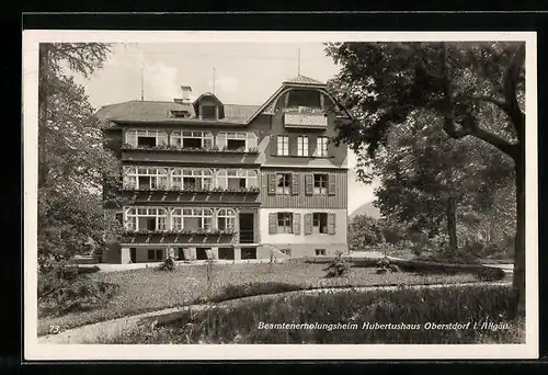 AK Oberstdorf i. Allgäu, Beamtenerholungsheim Hubertushaus