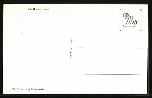 AK Friedberg / Hessen, Ortsansicht