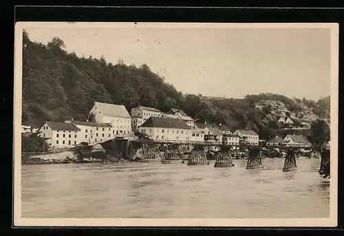 AK Ach, Blick über den Fluss zum Ort