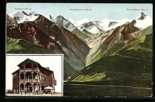 AK Zell am See, Schmittenhöhe, Grossglockner, Hochtenn, Kitzsteinhorn