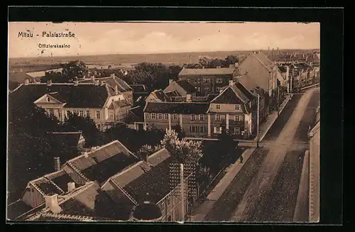 AK Mitau, Palaisstrasse, Offizierskasino