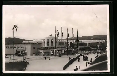 AK Brünn, Ausstellung zeitgenössischer Kultur 1928, Gebäudeansicht