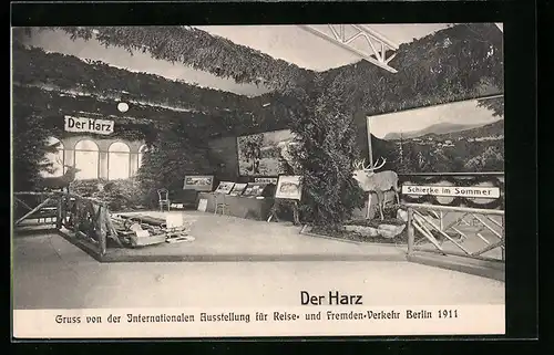 AK Berlin, Internationale Ausstellung für Reise- und Fremden-Verkehr 1911, Ausstellungsbereich Der Harz