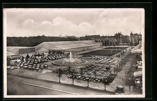 AK Zwickau, Ausstellung für Kultur und Wirtschaft 1938, Ausstellungsgelände aus der Vogelschau