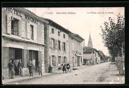 AK Jarcieu, La Place, côté de la Poste