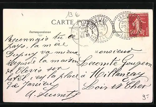 AK Jarcieu, La Place, côté de la Poste