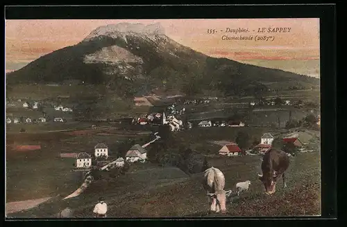 AK Le Sappey, Vue générale avec Chamechaude