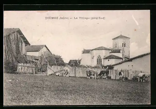 AK Diémoz, Le Village (côté Sud)