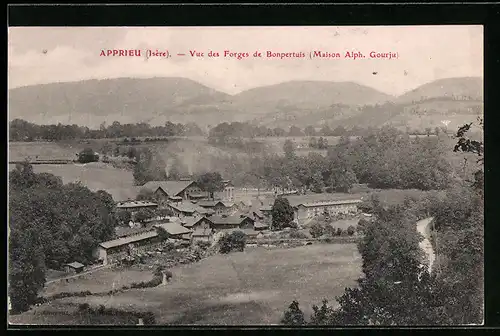 AK Apprieu, Vue des Forges de Bonpertuis