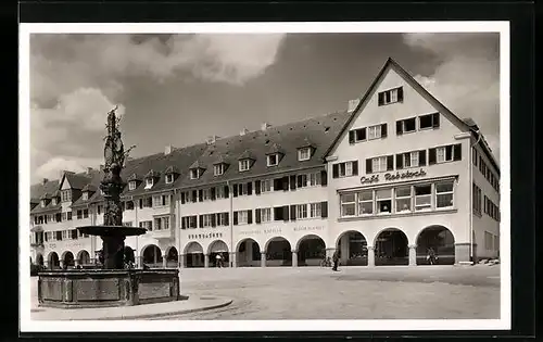 AK Freudenstadt, Café Rebstock am Marktplatz