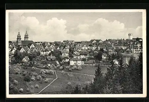 AK Freudenstadt /Schwarzwald, Ortsansicht mit Umland